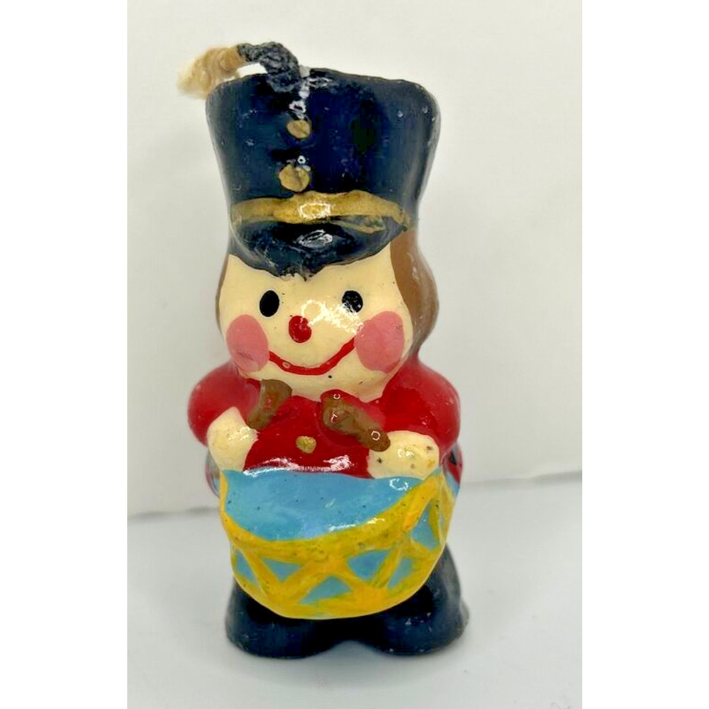 Vintage Christmas Little Drummer Boy Candle 2.25" SKU H651‎